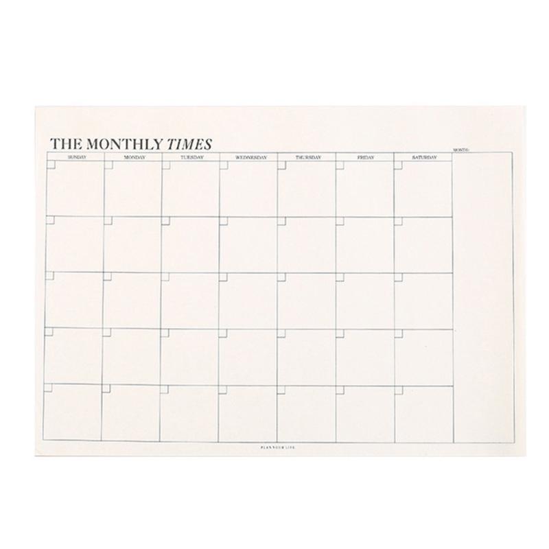 Расписание Блокнот Ежемесячный Еженедельный План Студенческий Офис Учебная Памятка Школьные Канцтовары