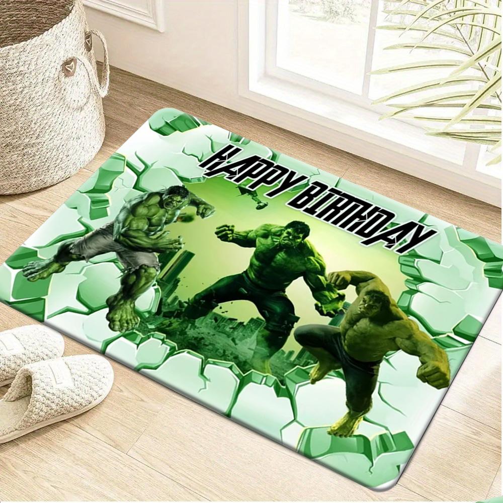 1 Marvel character printed large area Mat, cartoon anime print door mat suitable for living room, bedroom, outdoor balcony, en