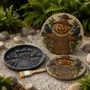 Concrete Stepping Stone Mold Halloween Mold, Reusable Plastic Molds, DIY Cement Decorative Yard Stones Path Maker for Garden Patio Lawn & Backyard