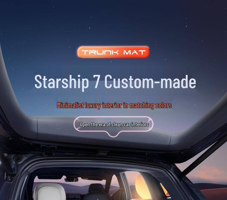 Коврик в багажник Galaxy Starship 7, полное покрытие - Набор для декора салона EM-i, 25 моделей