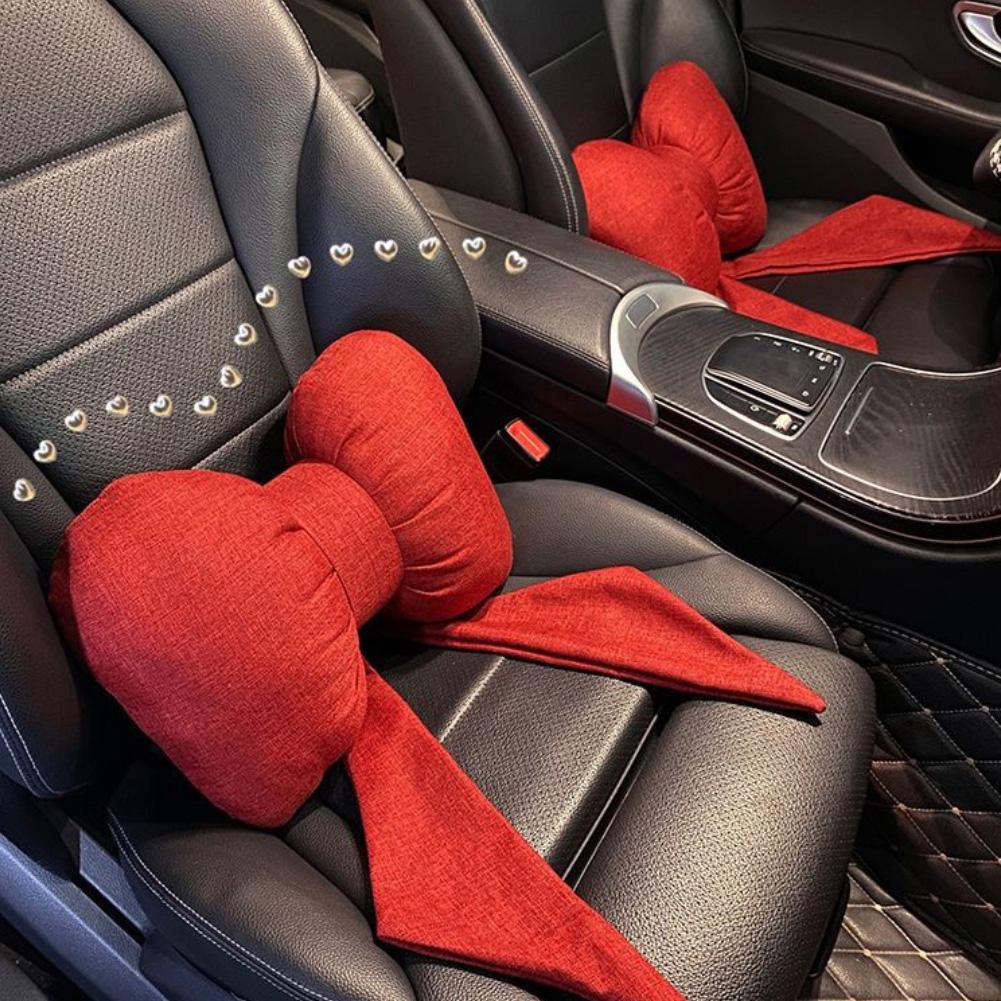 Подушка для шеи из пены с эффектом памяти в виде банта Защита поясничной спинки Подушка для поясницы Подголовник для автомобиля