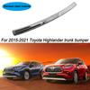 Car Accessories Trunk Trim Rear Bumper Protector Stainless Steel Door Sill Scuff Plate For 2015    Toyota