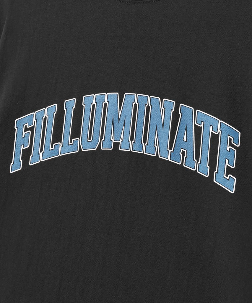 FILLUMINATE Двухцветная футболка с арочным логотипом - Черная