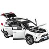 1/32 Model Car Toyota RAV4 Toy Car Alloy Diecast Collectible Model with Light and Sound Toy Vehicle for Boys Kids Toddler Gift Car
