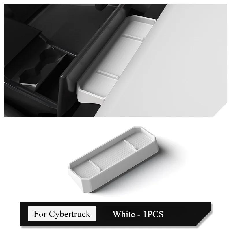 Screen Rear Storage Box for Tesla Cybertruck 2024 Silicone trument Panel Storage Box Organizer Accessories for Cyber Pickup