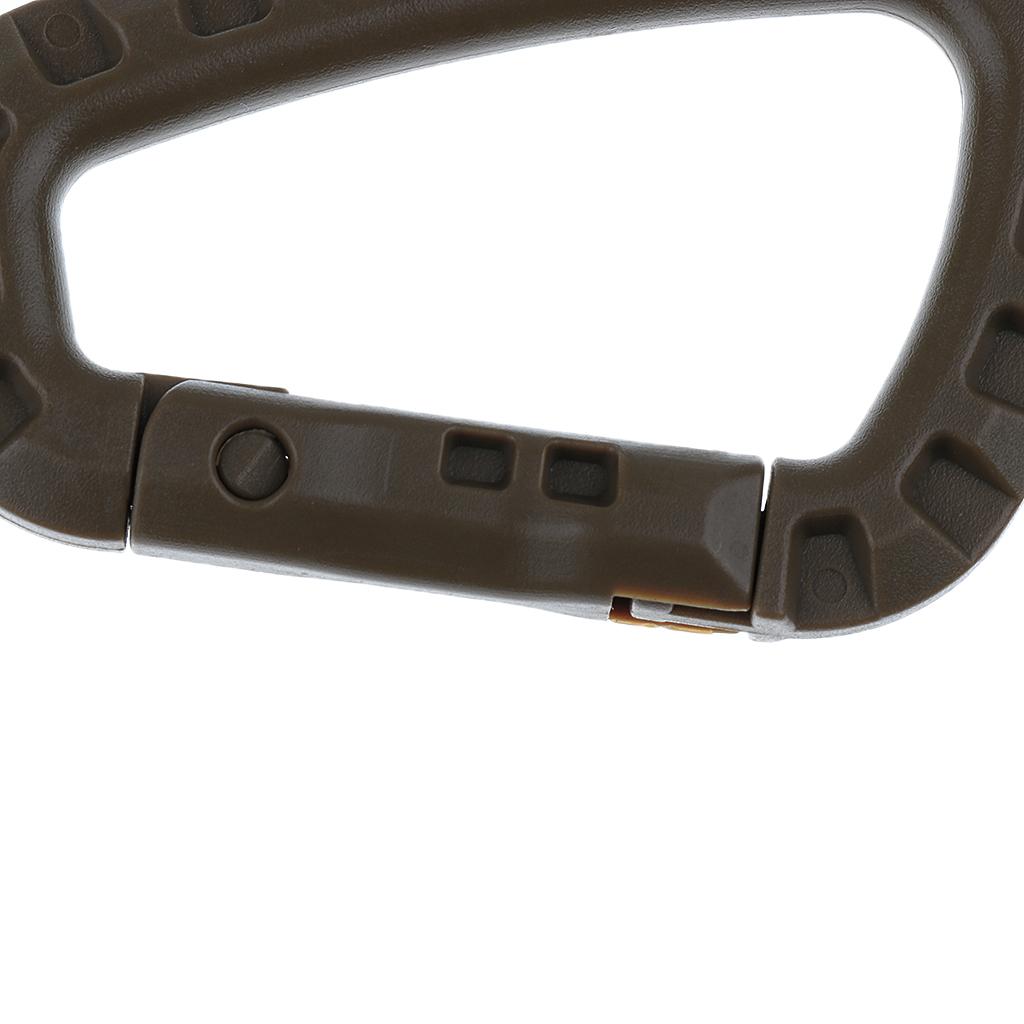 Small 3 Pcs Carabiner Clip with Spring-Loaded Gate for Hiking and Outdoors