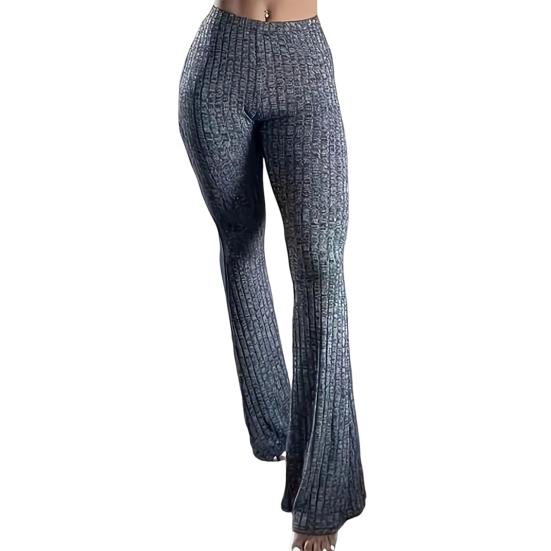 Женские штаны для йоги с высокой талией, расклешенные широкие леггинсы, однотонные спортивные штаны с эластичным поясом, повседневная одежда