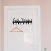 Towel Rack with 8 Hooks Wall Mounted Hanger for Bathroom Pool Shower Clothes Towels Keys Storage