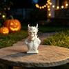Жуткая Тематическая Комната Декор 3D Печатная Статуэтка-Бюст Черепа Демона, Готический Рогатый Скелет Персонализированный Подарок для Него Фигурка, Мини Настольное Украшение
