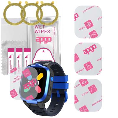 3x ультрапрозрачное гибридное защитное стекло apgo, совместимое с телефоном Mibro Kids Watch Phone Z3, гибкое наностекло, отличная замена закаленного стекла, царапины