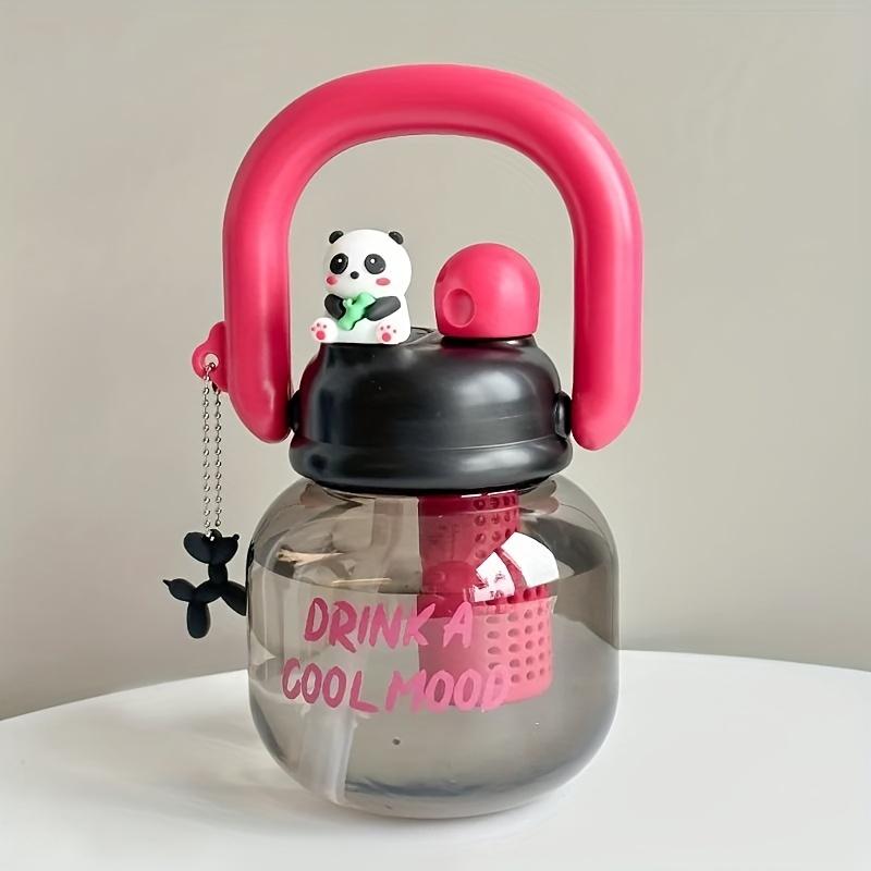 New Portable Straw Water Bottle, high-temperature resistant wide-mouth plastic space cup, suitable for multiple daily scenarios and holiday gifts.