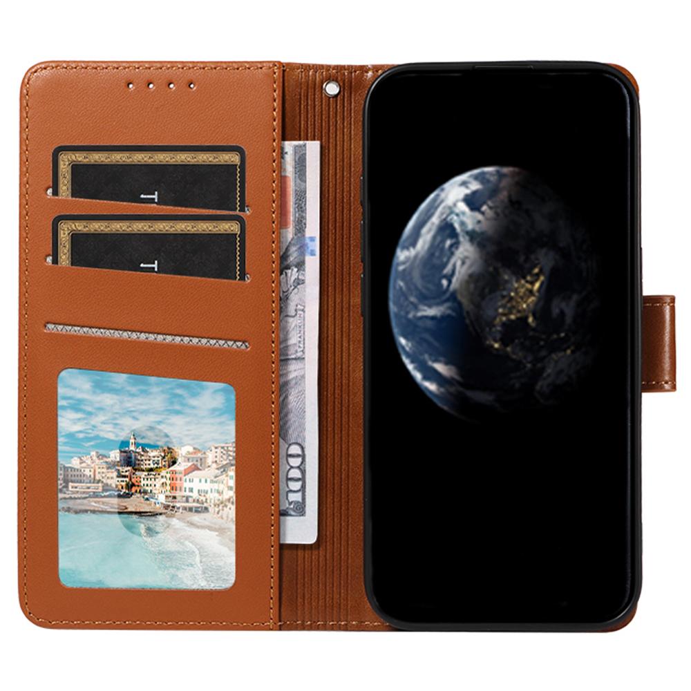 For Samsung Galaxy A16 4G/5G Case RFID Blocking PU Leather Wallet Flip Phone Cover with Wrist Strap