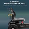 Metal Kids Pedal Go Kart with Adjustable Seat Inflatable Tyres Black