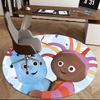 Iggle Piggle,Upsy Daisy Chair mat Round Rug Office carpet, Non slip, Suitable for Living Rooms, Bedrooms decor.1205136a