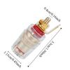 10Pcs Black and Red Speaker Terminal Binding Post Copper-gold Plated Amplifier Terminal  Audio Setup