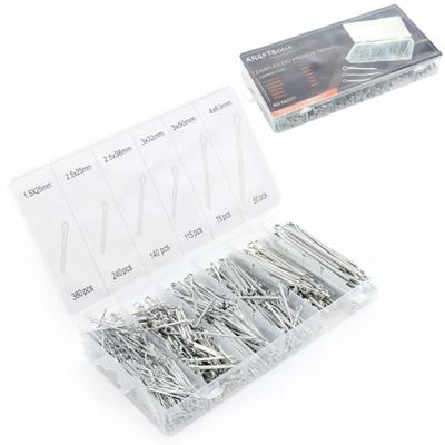 Straight Cotter Pins Set In a Box of 1000 Pieces Kraft&Dele