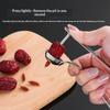 Stainless Steel Jujube Pitter And Slicer Set Cherry Pitter With Non Slip Handle Easy Use For Kitchen Baking And Snack Prep