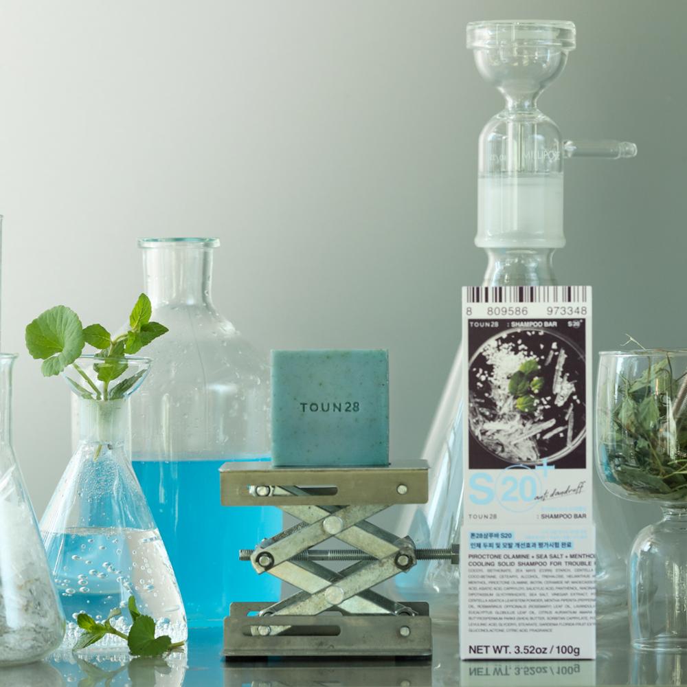 Tone28 S20 Plus Scalp Dandruff Care Cooling Shampoo Bar, 100g, 5 Pieces