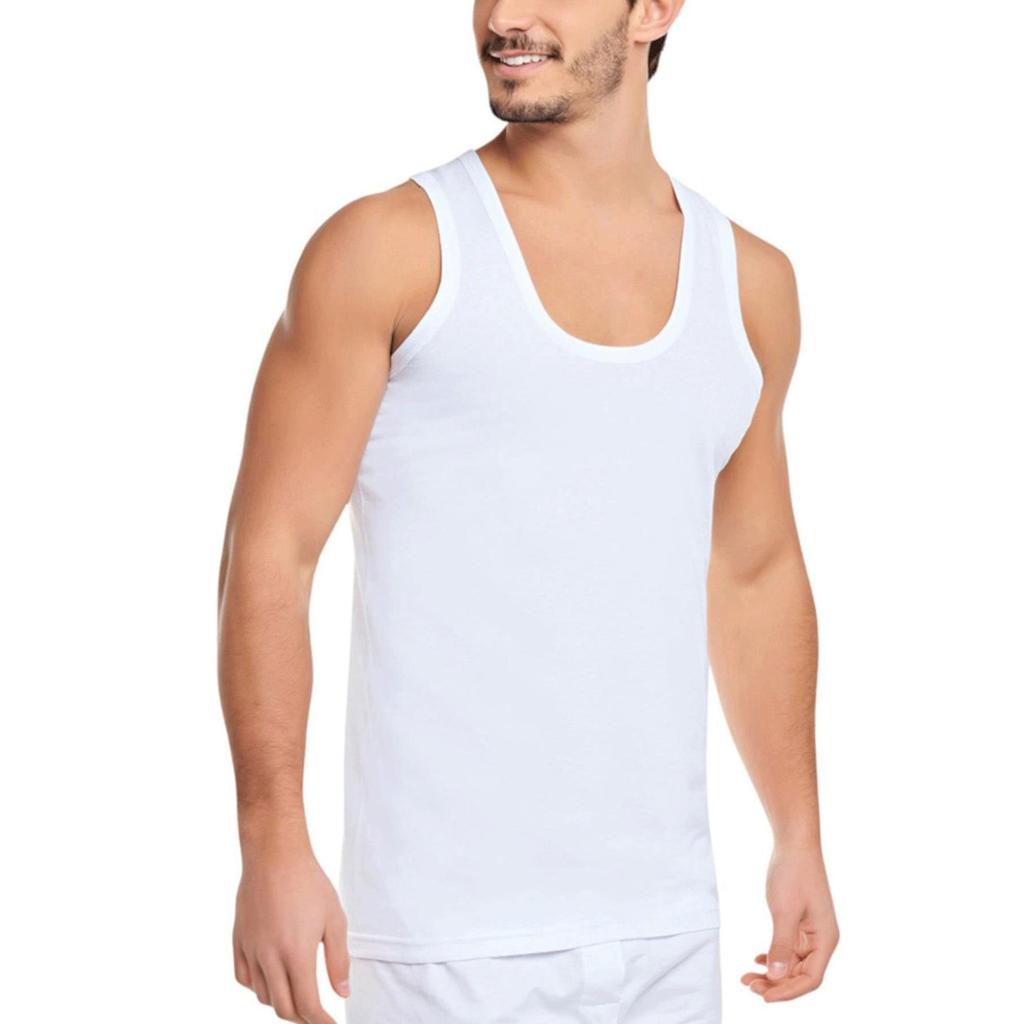 12 шт. Seher мужские чесаный хлопок классический ремешок белый спортсмен 100% хлопок