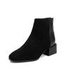 Brown Ankle Boots Women's Retro Womens Shoes 2024 Winter New Chelsea Boots Thick Heel Plush Womens Boots Brown Platform Shoes