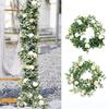 Eucalyptus 195m Artificial With Rose Garland Vine Hanging Party Wedding Decor