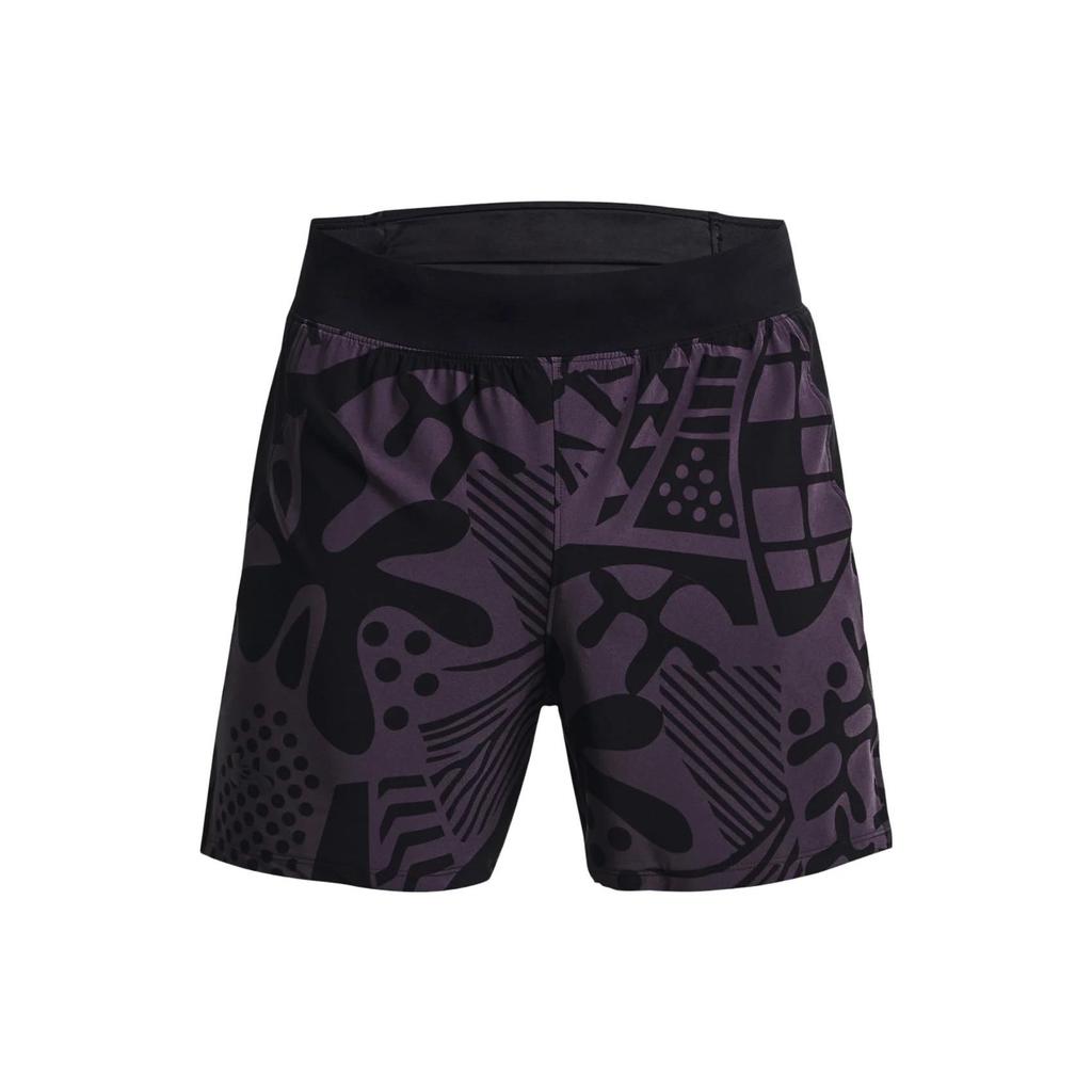 Under Armour In Peace All Over Print Running Shorts Men Shorts Black 1377048-001