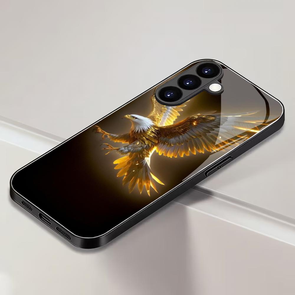 Закаленное стекло для телефона с дизайном орла, подходит для Samsung Galaxy S26 S25 S24 S23 S22 S20 FE/Ultra/Plus, устойчивое к царапинам