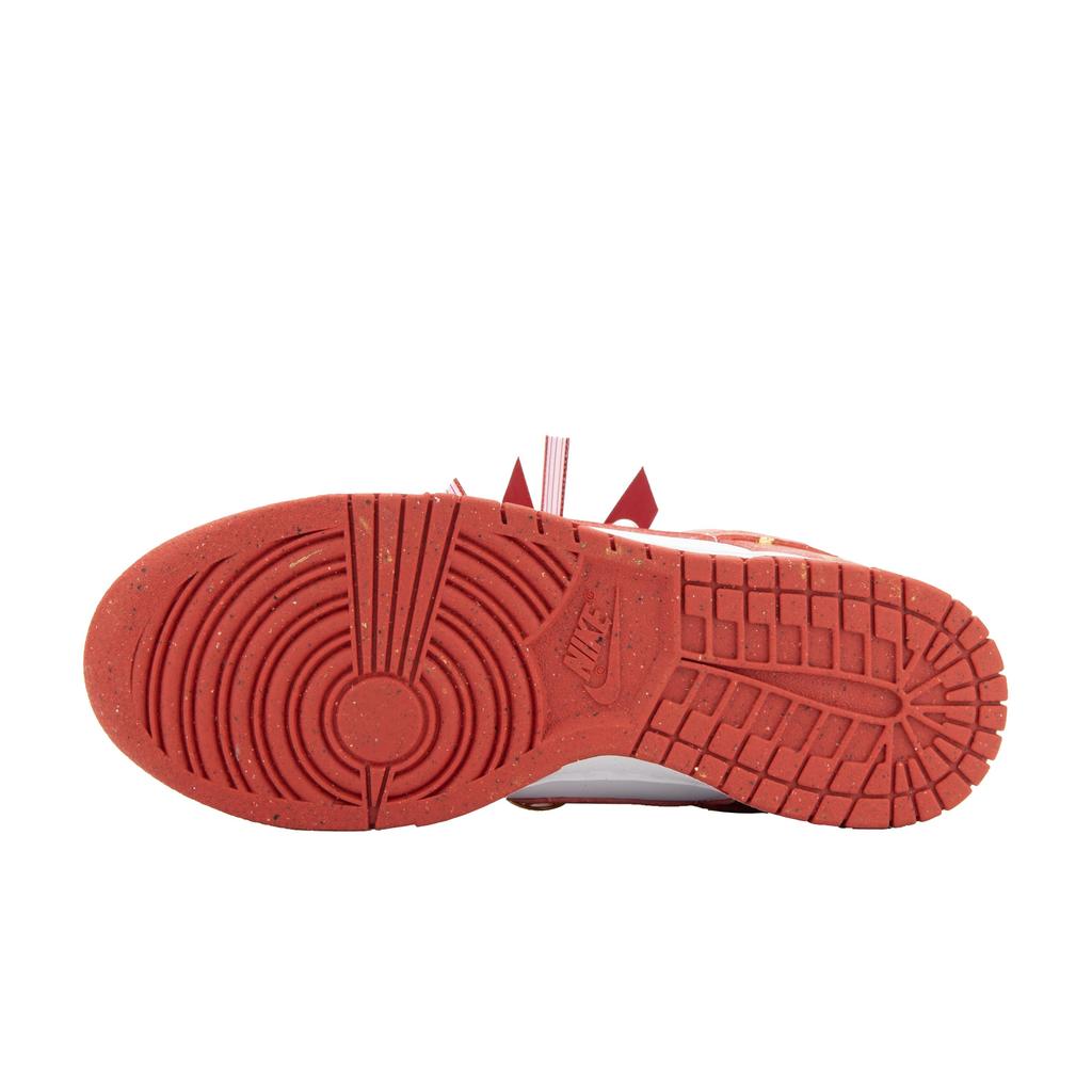 Nike Dunk Low top Skateboard Shoes Unisex White Red Gold DD1873-116(Team445-)