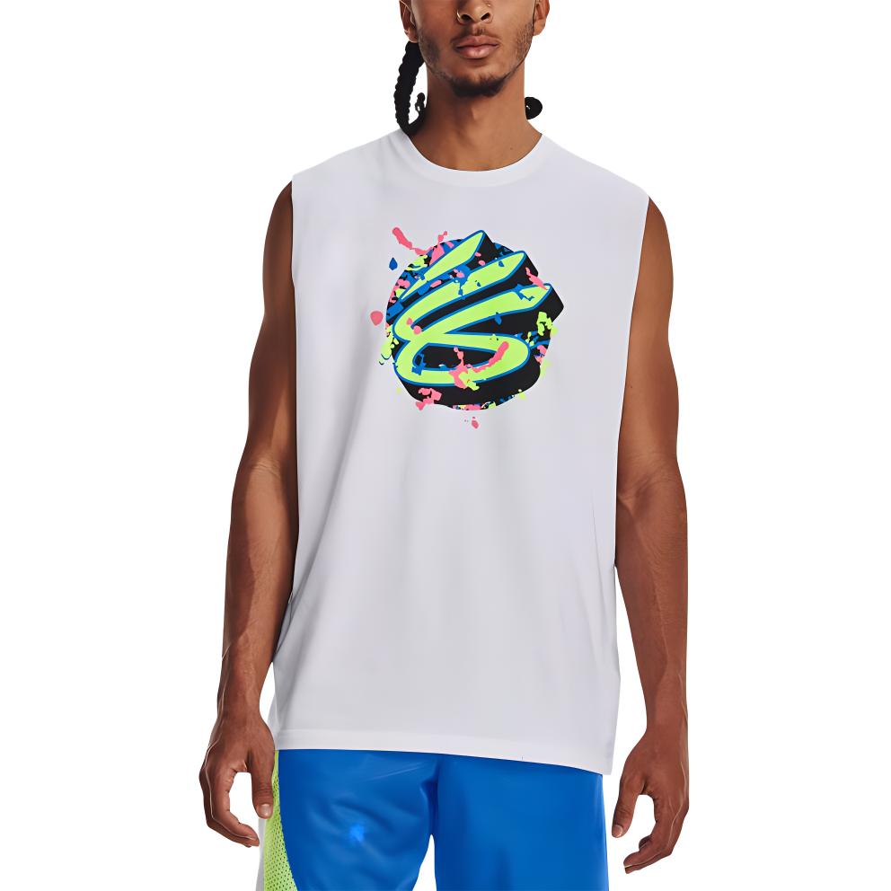 Under Armour Баскетбольная майка Карри мужская белая 1377307-100