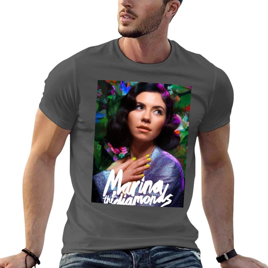 Футболка Marina The Diamonds Футболки с принтами Футболки унисекс Хлопковая мягкая футболка