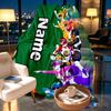 Custom Name Personalized Mighty Morphin Power Rangers Print Blankets, Home Decor, Bedroom, Sofa, Camping, Couch, Gifts for Birthday Christmas