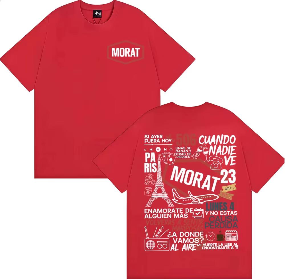 Rock Band Morat Album Graphic Print T Shirts Unisex Unisex Fashion High Street Hip Hop Tshirt 100 Cotton Cozy Short Sleeve T Shirt