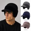 Thicken Thick Knitted Hat Knitted Outdoor Beanie Hat Ski Sports Hat  Middle-aged And Elderly People