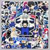 50 Japanese Anime Blue Lock Stickers - Waterproof, DIY Journal, Phone Case Decoration, Small Gift.