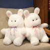 White Bunny Doll Rabbit Plush Toy Pillow Fabric Comfortable Soft Filled Full Soft Home Decoration Holiday Gifts