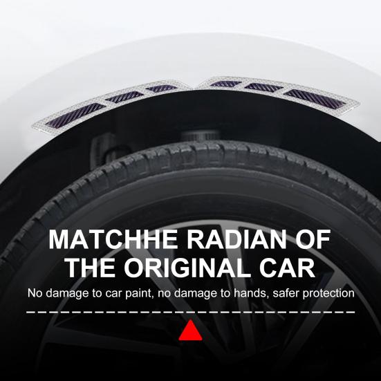 1 Pair Car Anti-collision Warning Fender Protector Adhesive Self Car Fender Wheel Eyebrow Guard Vehicle