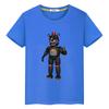 FNAF Boy Summer 100%Cotton Short T-shirt Y2k One Piece Pride Tshirt Anime Tees Cartoon Bear Rabbit Print Tops Kids Clothes Girls