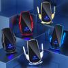 Premium Car Phone Holder Wireless Charger Mobile Phone Bracket Induction Opening Closing Navigation Fixing Frame Auto Holder