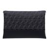 Fendi Кожаная сумка-клатч с принтом и пэчворком, маленькая мужская, черная 7N0144-ARK1-F1IKJ