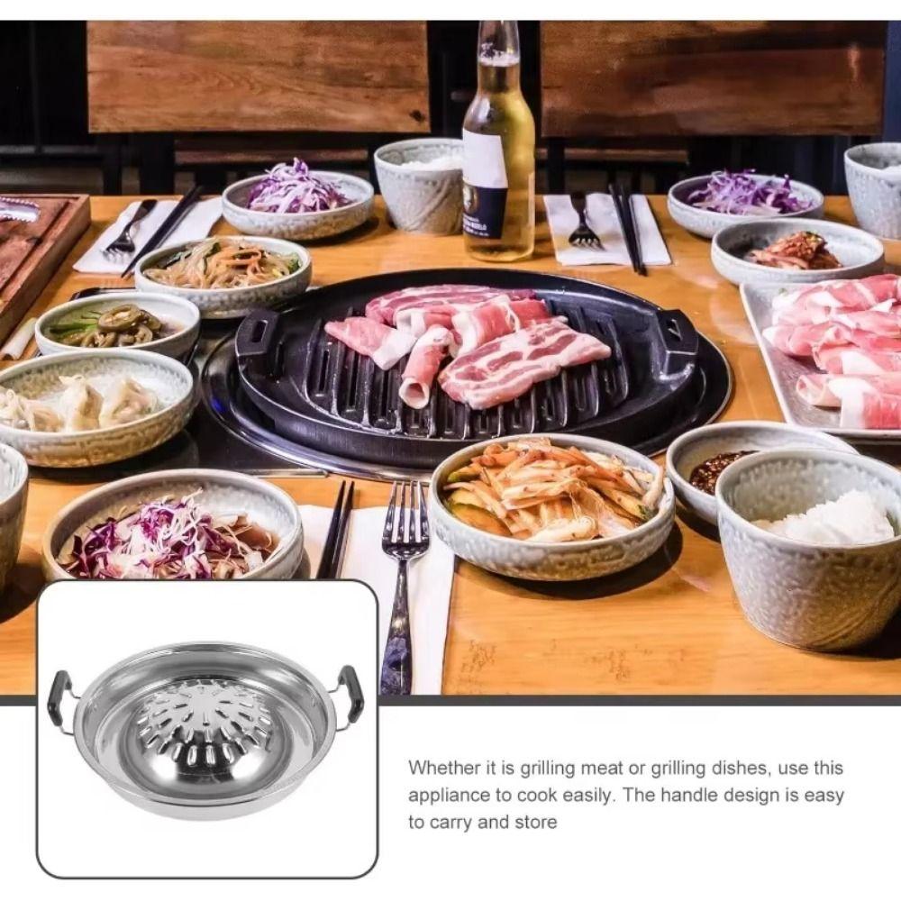 Portable Thai Picnic Grill Pan Multi-function Food Griddle Korean Barbecue Grill Tray Camping