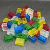 40pcs/Lot Transparent Clear Brick 1x2 Building Block MOC Bricks Parts Toys for Children Compatible with 3004