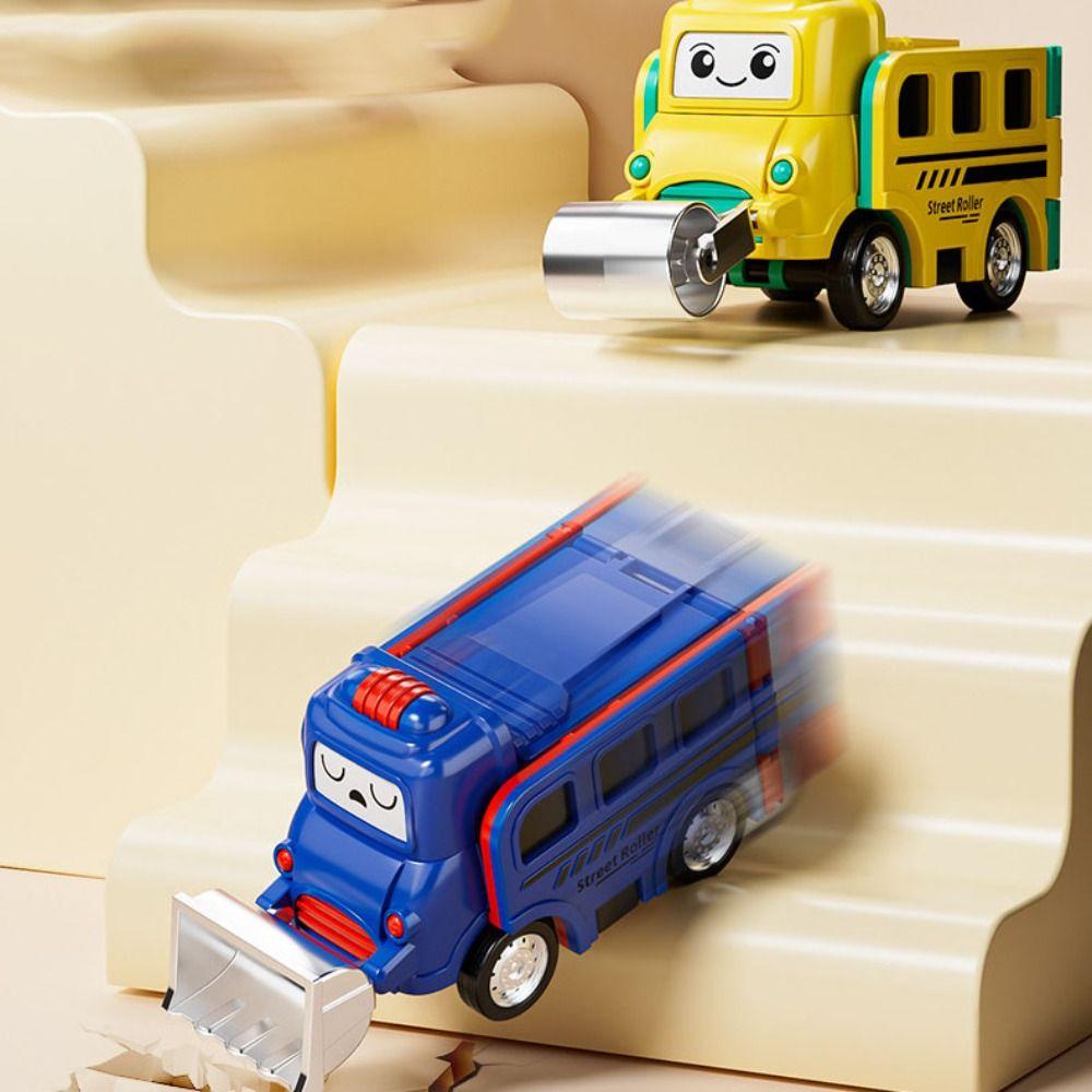 Double Sided Transformer Car Toys Pull-back Truck Model Flips Variety Inertia Car  Kids