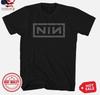 Nine Inch Nails Серая Футболка с Логотипом NIN Мужская Рок-Музыка Классическая Футболка Группы Новая Черная Унисекс Футболка