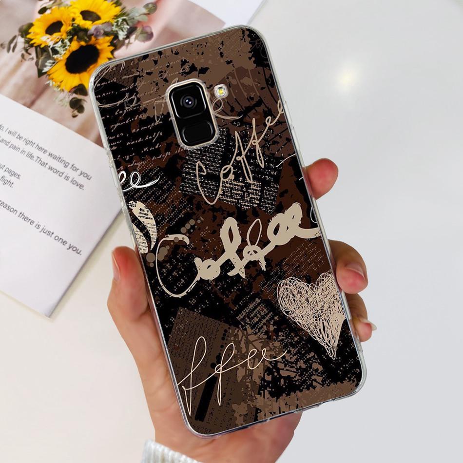 Для Samsung Galaxy A8 (2018) / A8+ (2018) Мягкий силиконовый TPU чехол SM-A730F A530F для Samsung A 8 A8 Plus, милые чехлы с мультяшными пандами