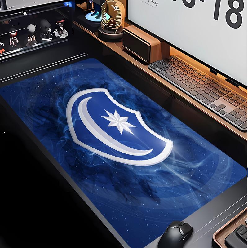 Коврик для мыши с футбольным узором Portsmouth FC Нет?Нескользящий резиновый игровой коврик для мыши для стола, офиса, дома