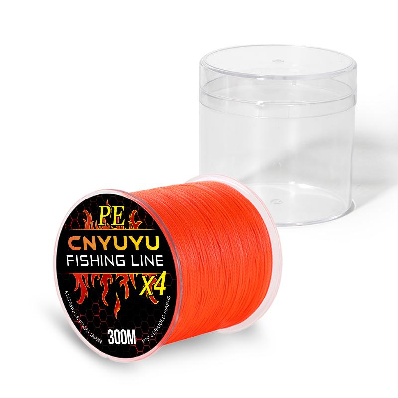 300 Meters X4 Strand Braid Fish Lines Japan Material Multi-color 4 Strands 300M PE Braided Fishing Line