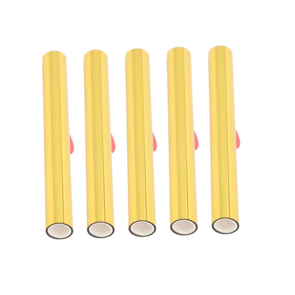 5 рулонов фольги для горячего тиснения Термопереносная бумага PU PET Искусство и ремесла Фольга для тиснения Рулон 3 метра