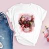 Summer Women's T-shirt 3D Printed Harajuku T-shirt Print Femme Couple Printed T-shirt Loose Large T-shirt