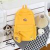 Letter Simple Printed Student Backpack With Coin Purse For Casual Activities