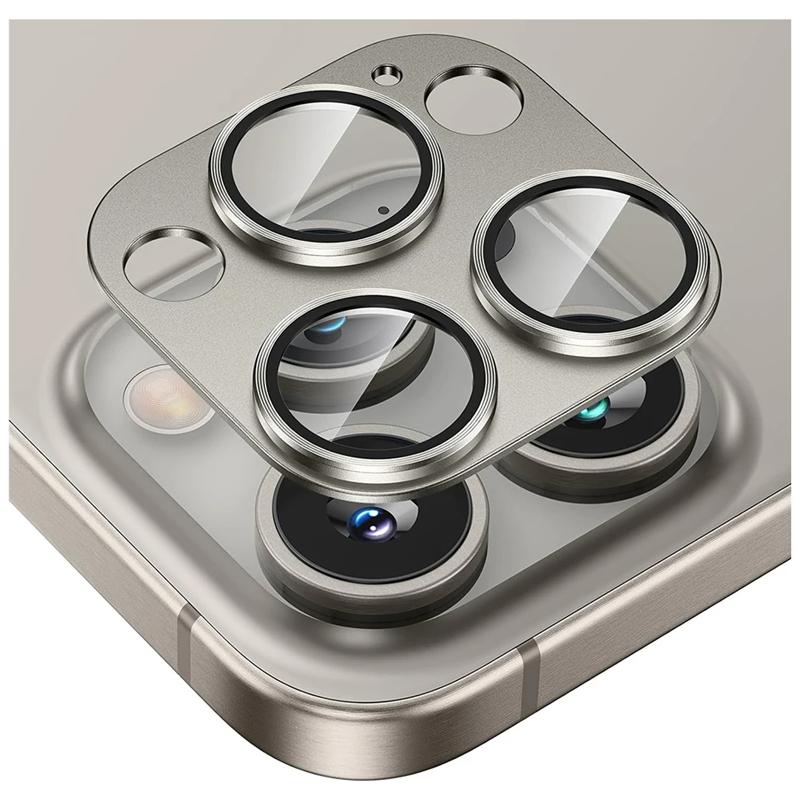 Luxury Metal Camera Lens Protector Glass For iPhone 15 14 Plus 13 12 Mini 11 Pro Max HD Back Lens Protective Film For iPhone 15 Pro Max